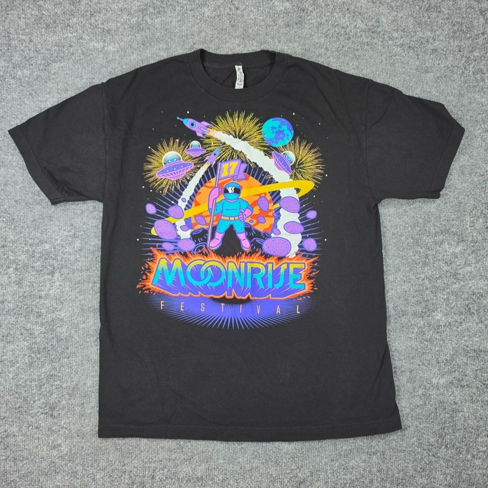 Moonrise Electronic Dance Music Festival 2017 Mens Black Large T-Shirt Baltimore